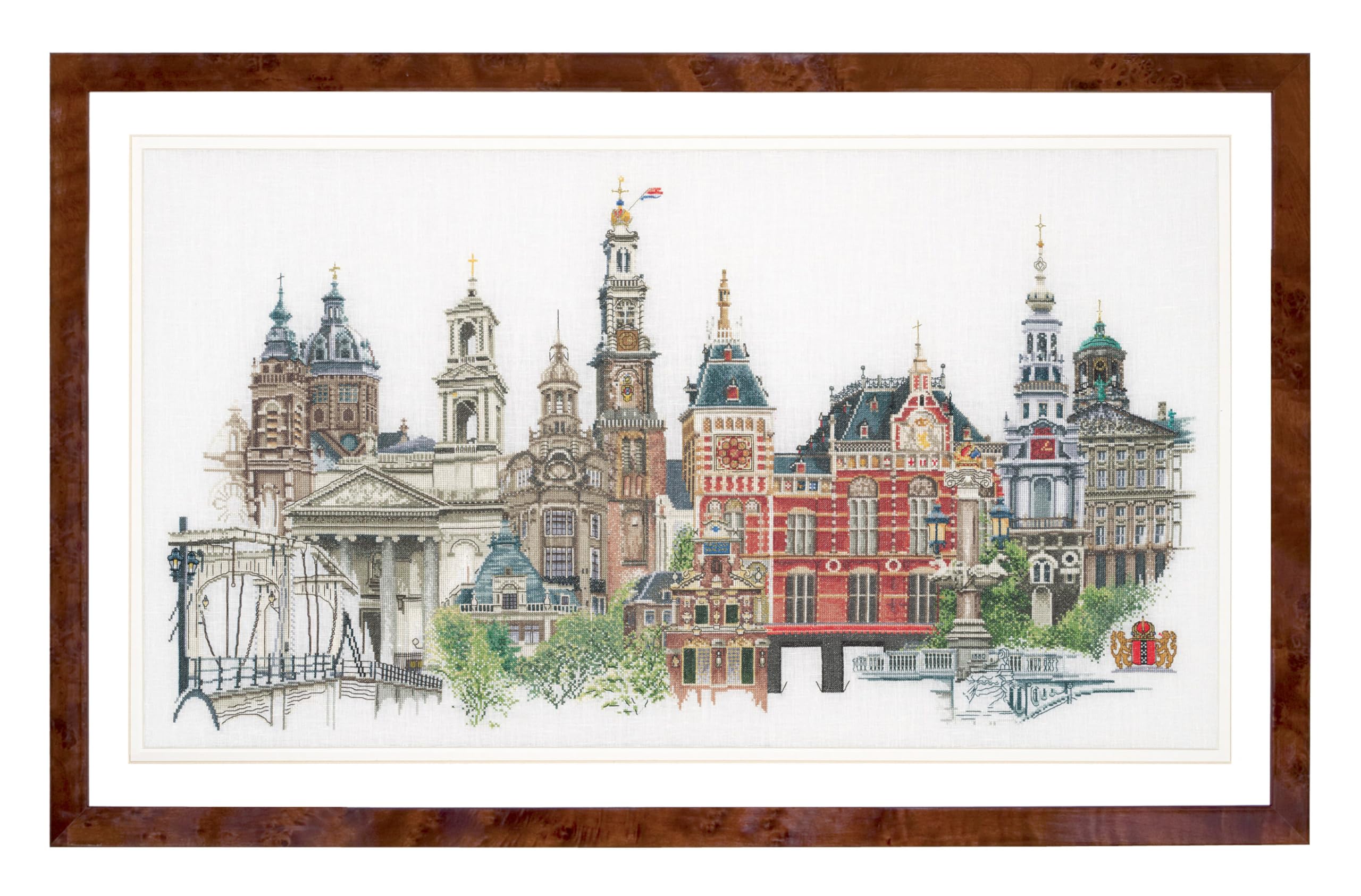 Thea Gouverneur Amesterdam on Aida, Cotton, multicolour, 15 x 30 x 2 cm — image 1