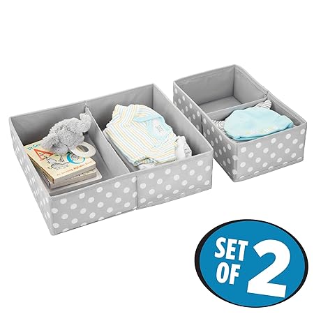 MetroDecor mDesign 2er-Set Aufbewahrungsbox – Zwei Organizer in Zwei Größen für alle Schubladen im Haus – Aufbewahrungssystem