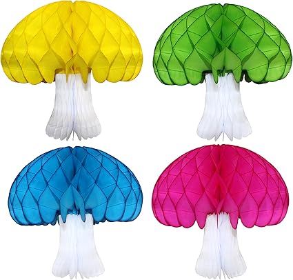 Amazon Com Rainbow Themed Set Of 4 Large 16 Inch Honeycomb Tissue