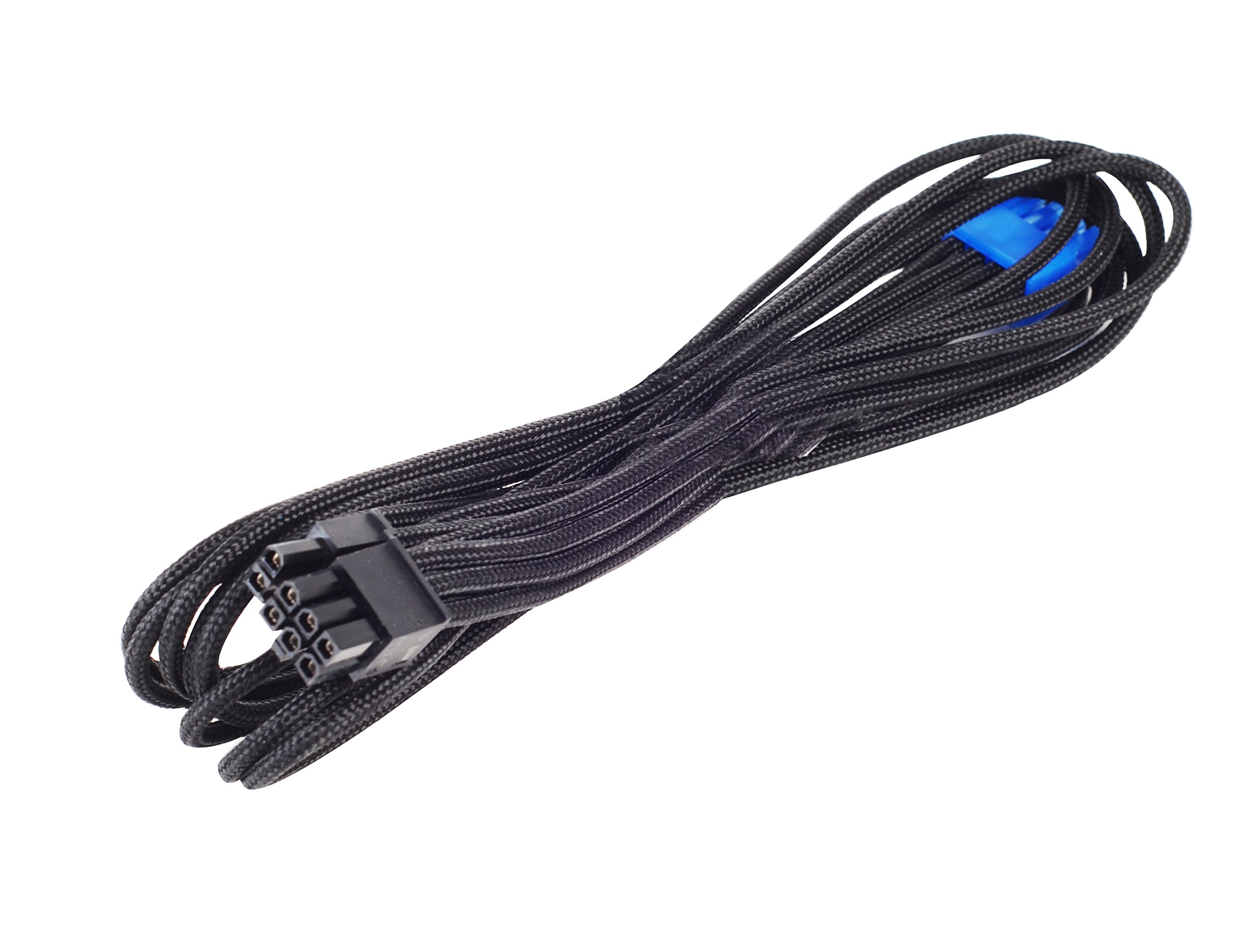 SilverStone SST-PP06B-PCIE55 - 55cm PCI-E 8pin(6+2) Sleeved PSU Cable, black