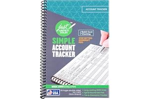 The Superior Register's Premium Check Book Register & Debit Card Ledger Notebook - Checking Account Register, Business Ledger, Cash Log & Expense Tracker - Standard Edition - 1 Pc, Teal