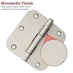 Door Hinge 3 1/2" 18 Pack Rounded Door Hinges