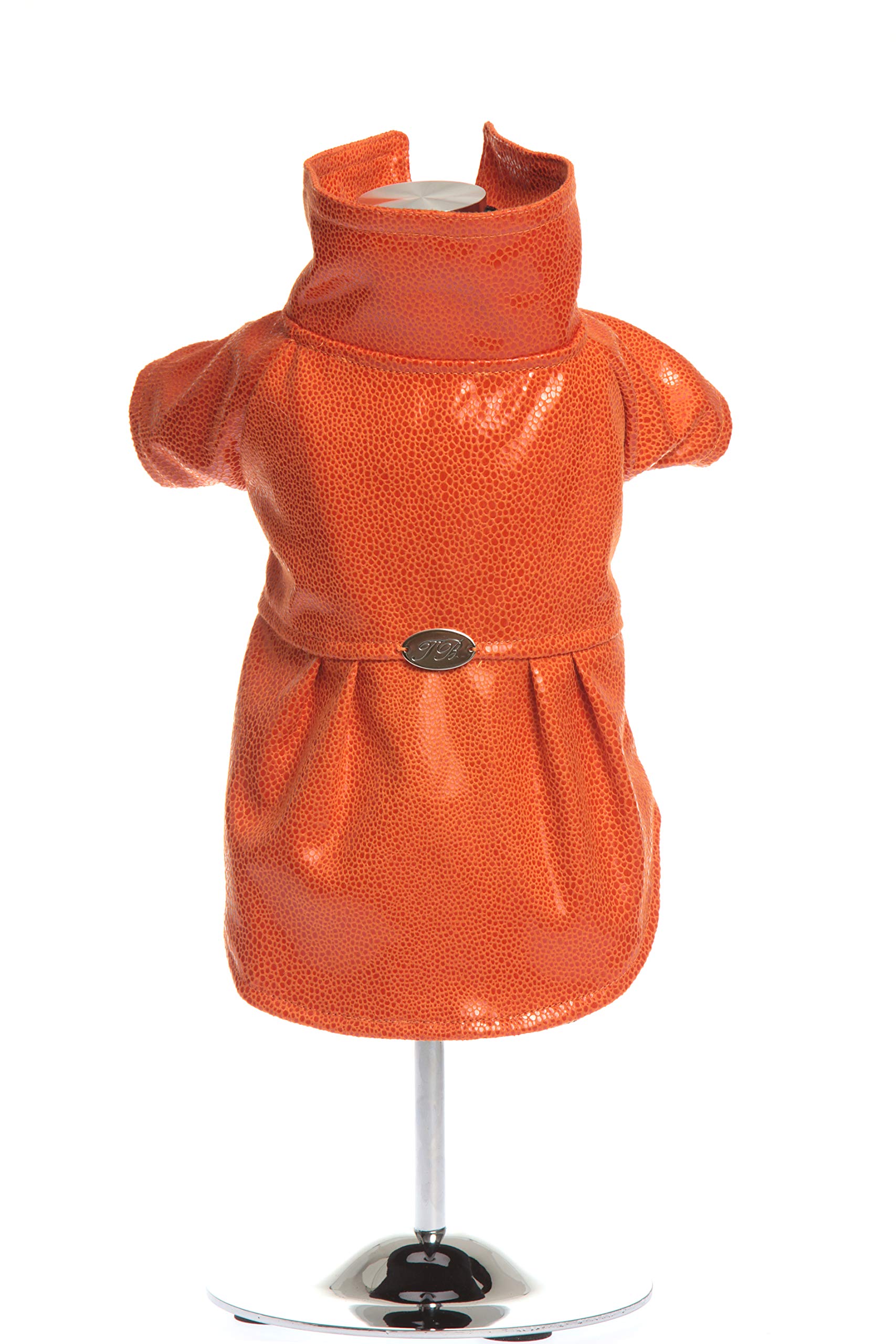 Trilly All Brilli Coat Faux Leather Effect Razza, Orange - 1 Product