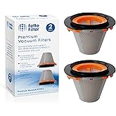 Fette Filter - Vacuum Filter Set Compatible with BLACK+DECKER 20V MAX POWERCONNECT Handheld Vacuum Models BCHV001C1, BCHV001B, for CRAFTSMAN CMCVH001B Part # BCHVF10, CMCVHF10, N900287 - Pack of 2