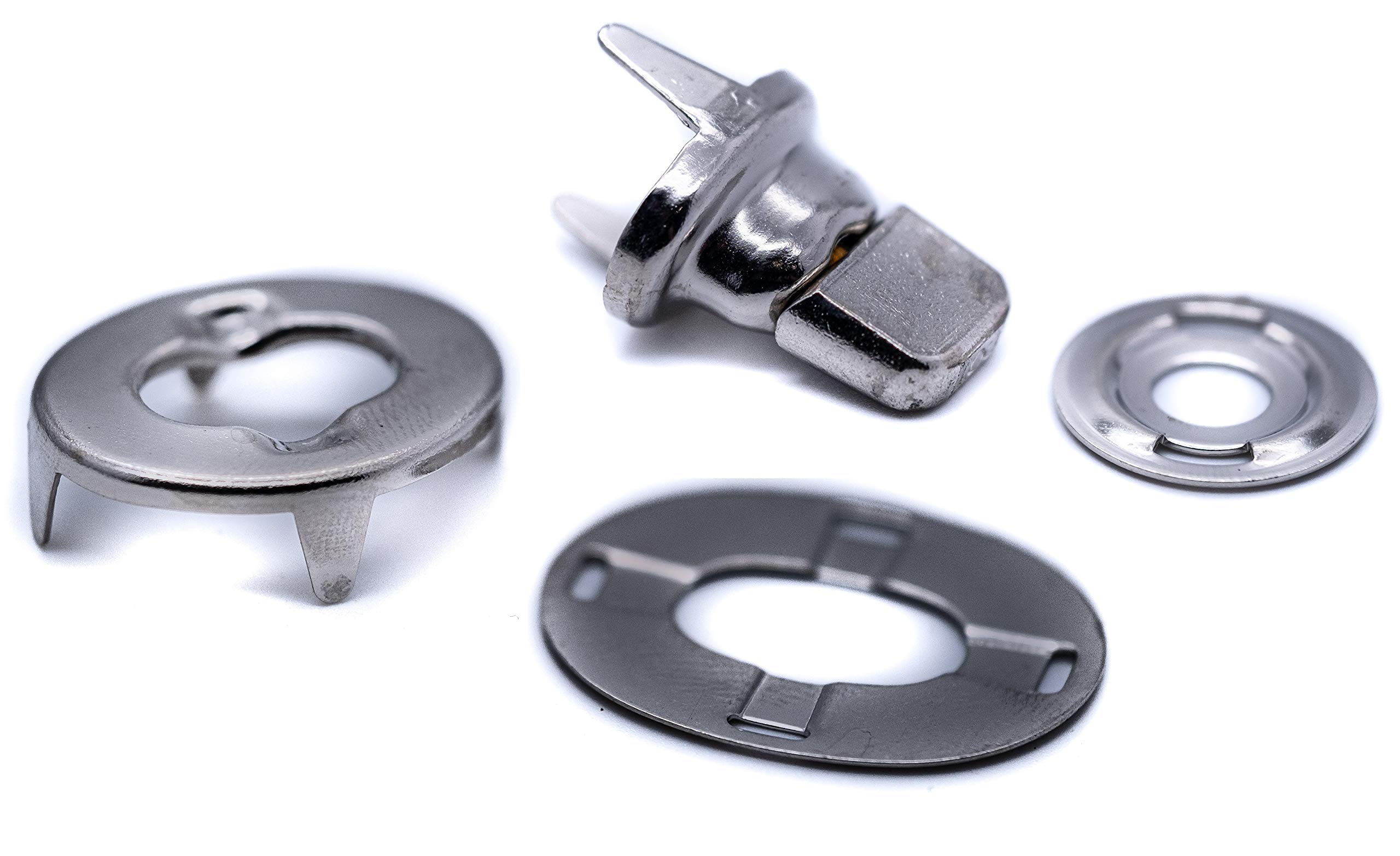 Turnbutton Fastener Cloth to Cloth kit Eyelet, Bases, Studs for Boat Canopy Canvas Cover Twist Fastener …