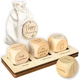 Anniversary Gifts For Him Wooden Date Night Dice Set - 5 Dice