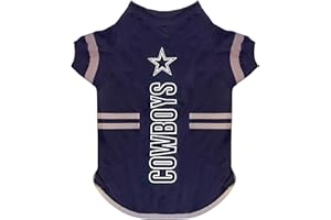 Pets First NFL Dallas Cowboys Dog T-Shirt - Durable Sports PET TEE - 3 Sizes, NFL PET Outfit, Reflective TEE Shirt in Team Color, Cool Football Dog Tee