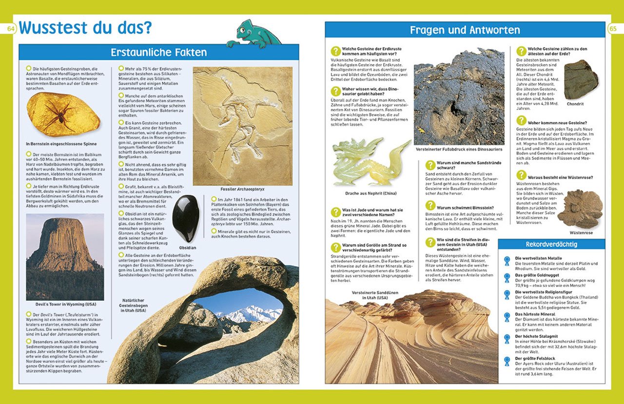 Memo Wissen Entdecken Gesteine Mineralien 9783831033942 - 