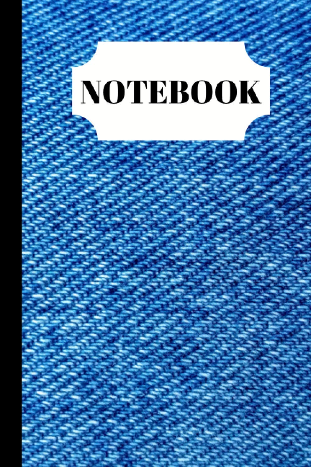 Notebook: Blue Denim Design Notebook - (Blank Lined Journal)