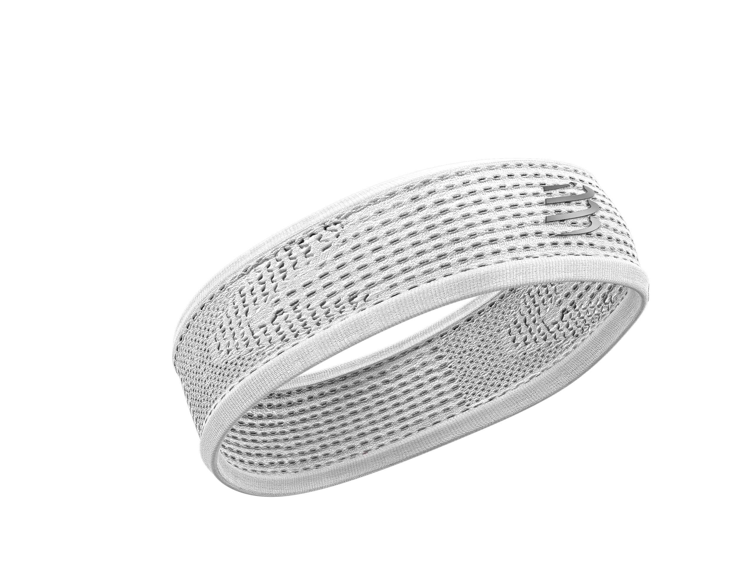 COMPRESSPORT Unisex Thin Headband On/Off Cinta Antitranspiracion De Correr, White