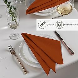 Ruvanti Linen Napkins Set of 12, 18x18 Cloth