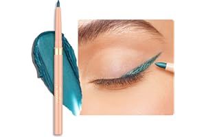 Oulac Teal Eyeliner Pencil, Waterproof Retractable Eye Liner Pen, Long Lasting Smudge Resistant, Vegan & Cruelty-Free, 17 Lag
