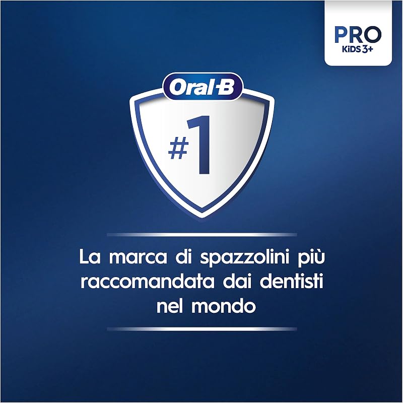 Spazzolino Elettrico Ricaricabile Pro Kids Marvel Spiderman, 1 Testina, per Bambini da 3 Anni in Su, 1 Spazzolino