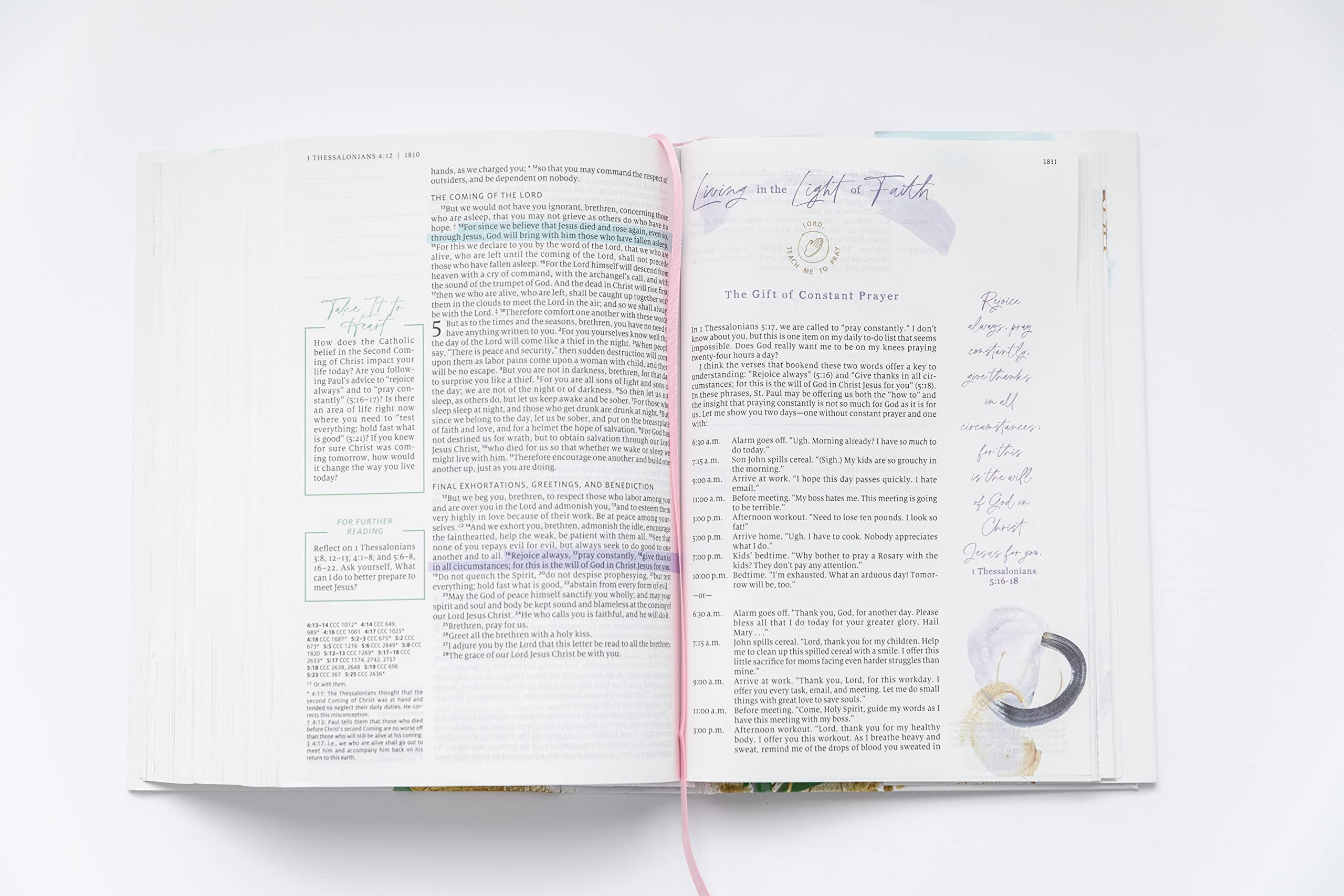 Living the Word Catholic Women's Study Bible RSV2CE: Full-Color, Single Column Hardcover with Wide Margins, Journal and Note-Taking Space, Full-Color Features Saints Quotes and Cross-References