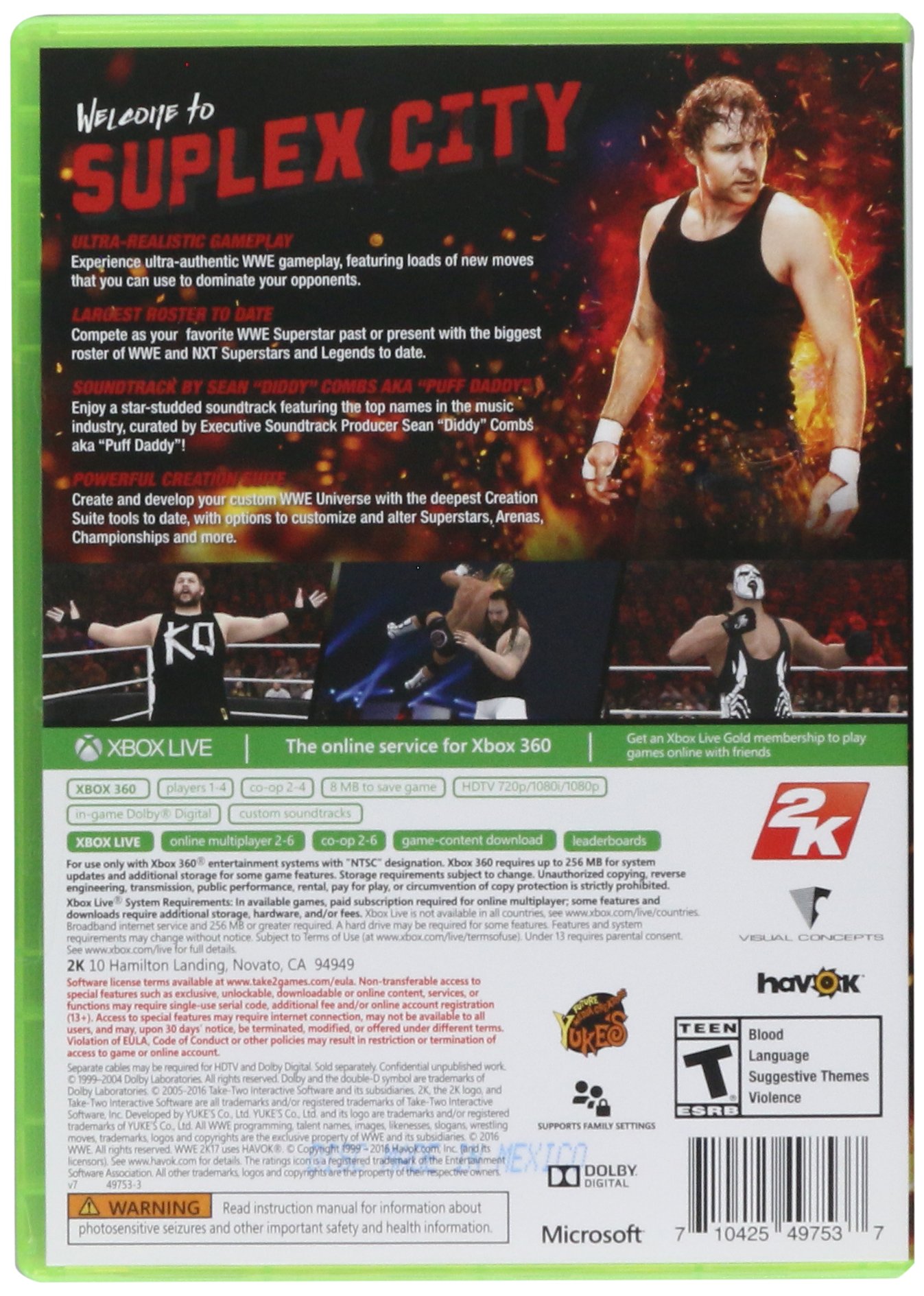 WWE 2K17 - Xbox 360