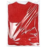 Clear Resealable Cellophane Plastic Bags Self Adhesive for Packaging Shirts, Clothing and Products,100 Pcs 14x20 Inches Self Sealing Cellophane Bags