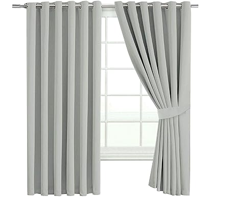 The House Of Emily Blackout Room Darkening Eyelet Curtains