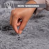 Aspire Homeware Grey Fluffy 120x170 Rug Non Slip Large Modern Shaggy view 5
