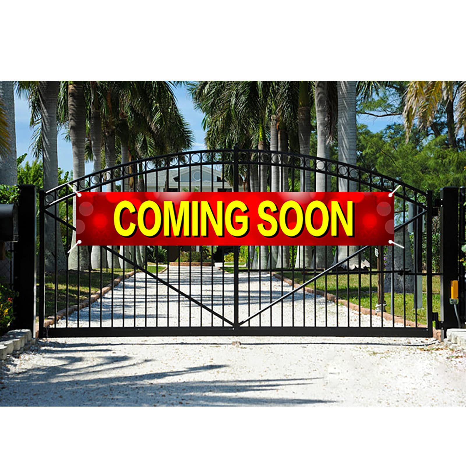 Photo 1 of Coming Soon Banner, Coming Soon Large Sign,Outdoor Indoor Store Signs, Shop, Store Display (9.8x1.6 Feet)
