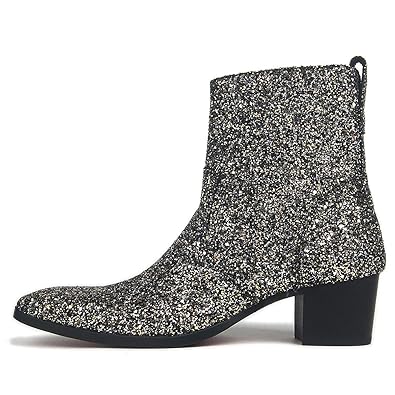 botas vaqueras plateadas