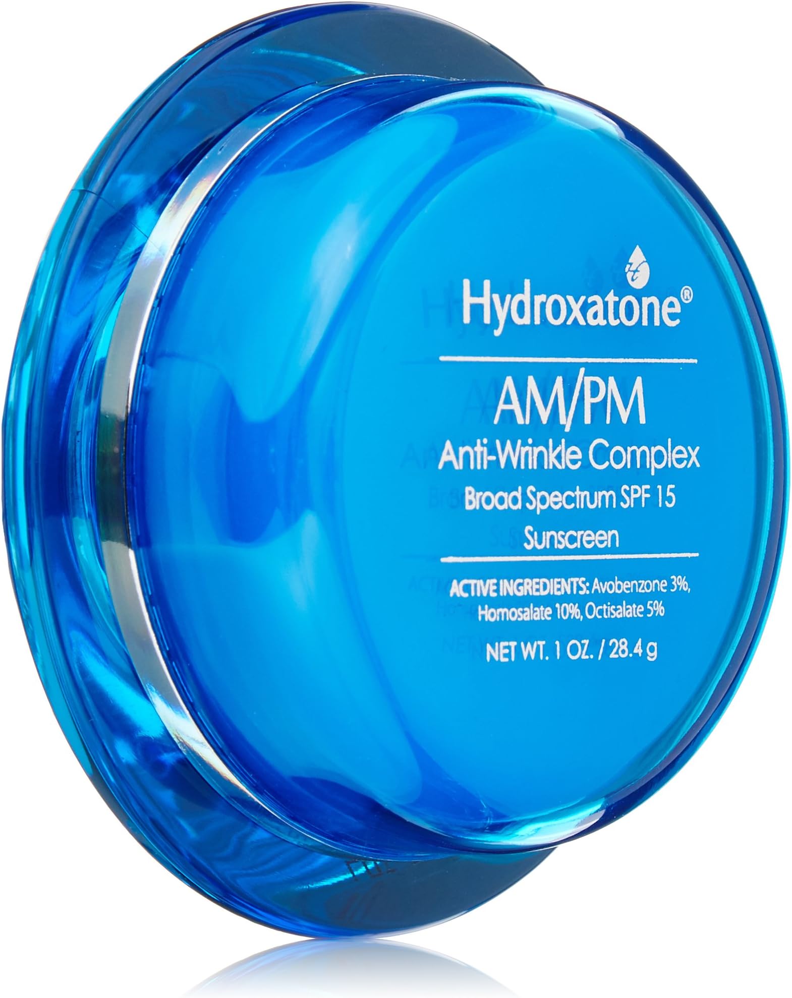 Hydroxatone AM/PM Anti Wrinkle Complex Face Cream with SPF 15 | Daily Facial Moisturizer for Neck & Face | Hyaluronic Acid Helps Reduce Fine Lines and Anti Aging, 1 Fl Oz