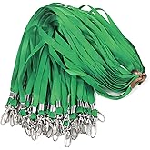Lanyards 100Pcs Bulk Lanyard for Id Badges,Badge Lanyards Swivel Hooks Clips Great for Name Tags Badge