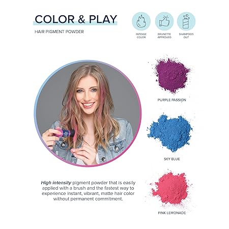 Amazon Com Color Play Hair Pigment Powder Sky Blue Beauty