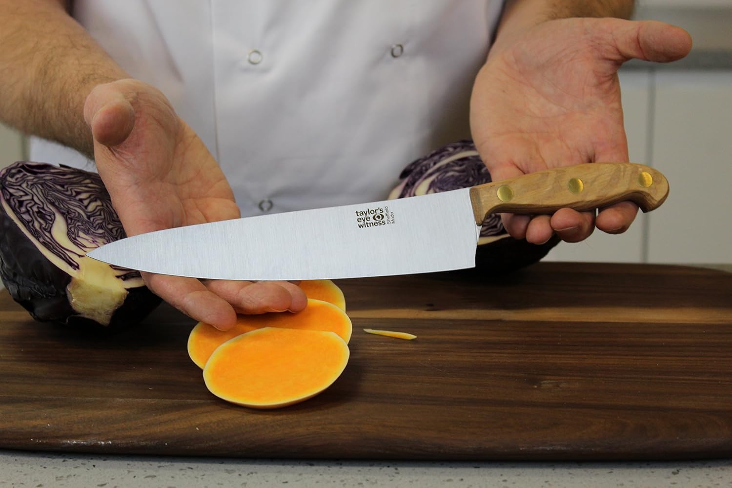 Heritage Oak 8in Cooks Knife - Image 5