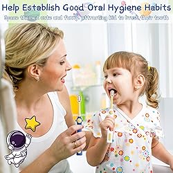 EASICUTI Extra Soft Kids Toothbrushes 4 Pack, Space