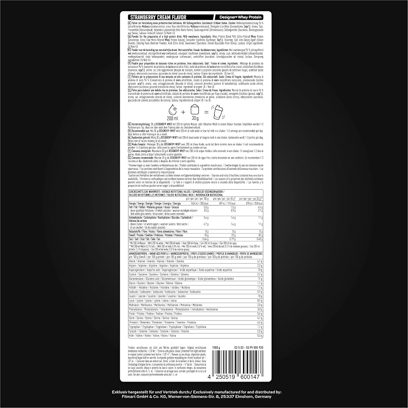 Designer Whey Protein Powder, 1 kg