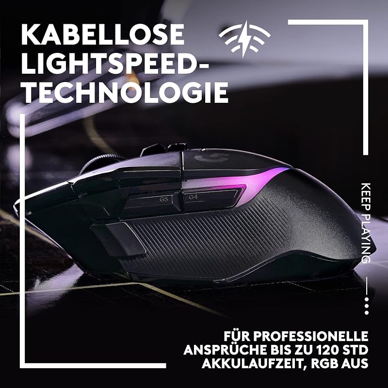 502 X PLUS LIGHTSPEED Kabellose RGB-Gaming-Maus