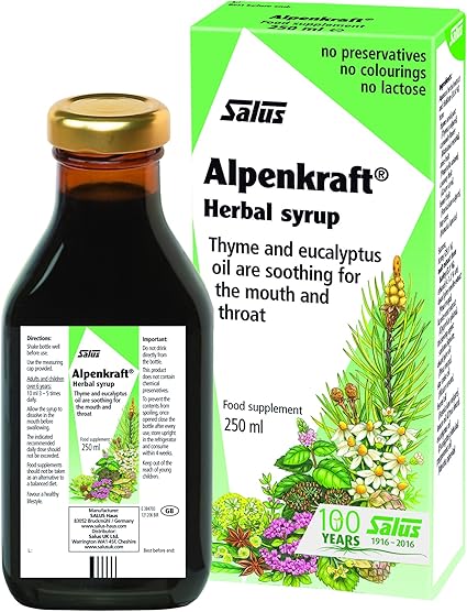 Amazon Com Salus Haus Alpenkraft Herbal Natural Throat Cough