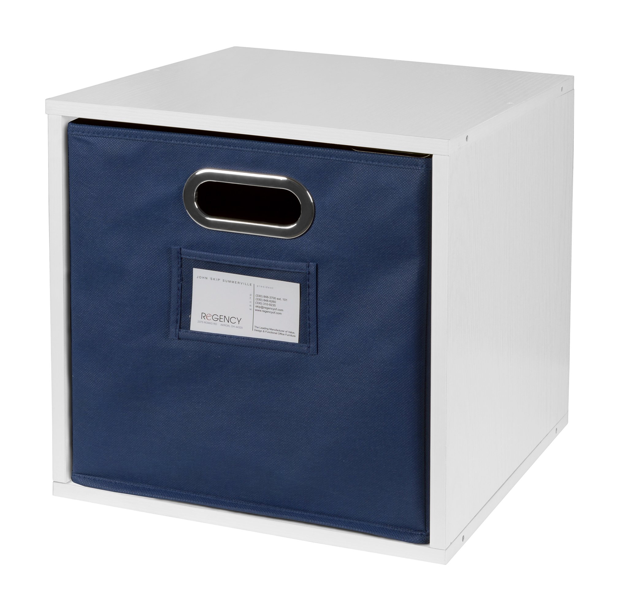 Niche Cubo Full Size Stackable Storage Cube, 1, White