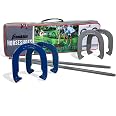 Franklin Sports Horseshoes Sets - Metal Horseshoe Game Sets for Adults + Kids - Official Weight Steel Horseshoes - Beach + La