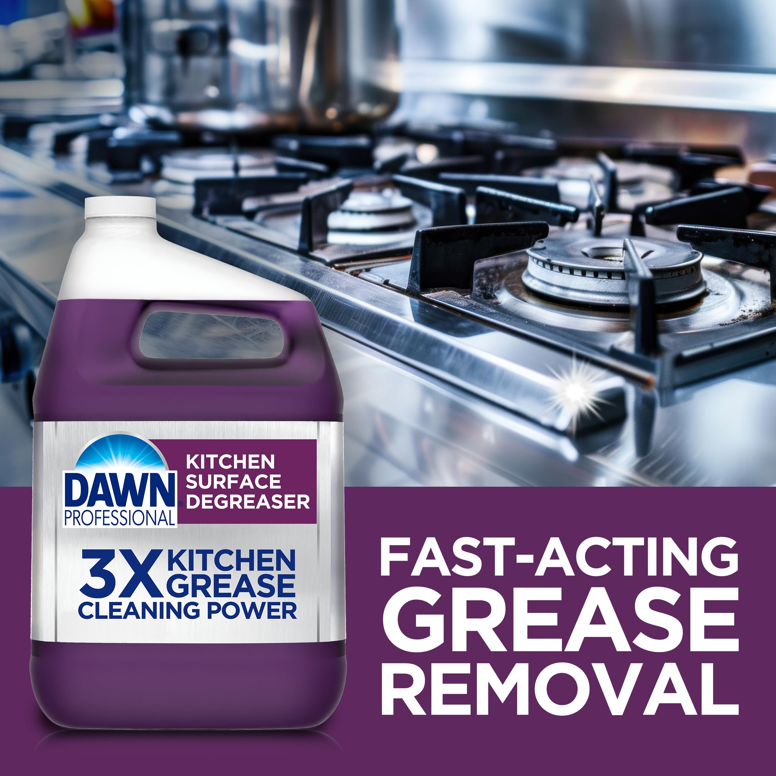 P&G Professional DAWN Kitchen Surface Degreaser - 1 GAL (Case of 2) - For Removing Grease Found in Commercial Kitchens & Food Service (Packaging May Vary)