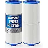 Swimara Hot Tub Filter Cartridge Compatible with Cal Spa Hot Tub Systems and Waterway 817-4050, Pleatco PWW50L, Unicel 4CH-949 & Filbur FC-0172 Spa Filter, 50 Sq.Ft Fine Thread, 2 Pack