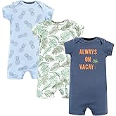 Hudson Baby Unisex Cotton Rompers