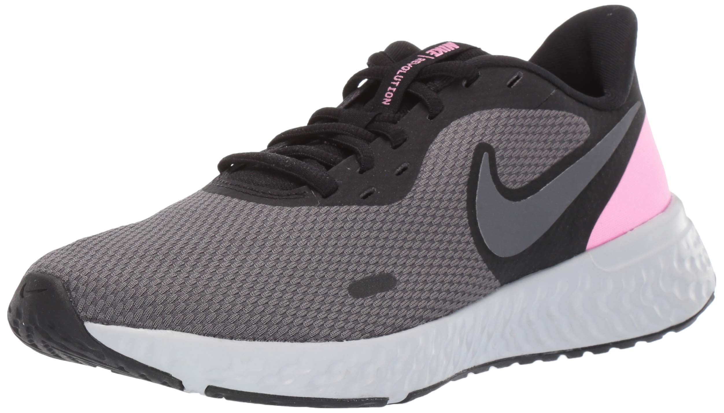 Nike Revolution 5 Zapatillas de running para mujer, negro/rosa psíquico-gris  oscuro, 9.5 r