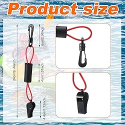 Seenelling 2 Pcs Whistle with Lanyard for Safety