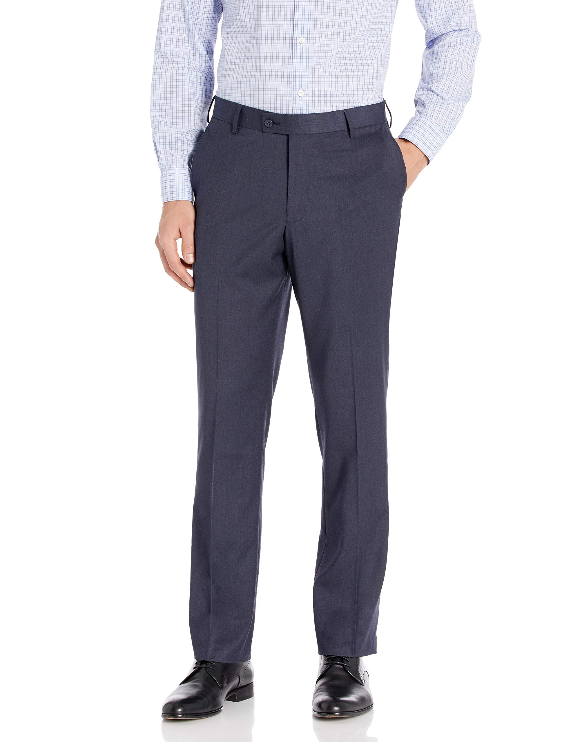 Arrow Men's Minibone Suit Separate Pant, Blue, 40W