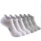 Gonii Ankle Socks Womens Running Athletic No Show Socks Cushioned 5-Pairs