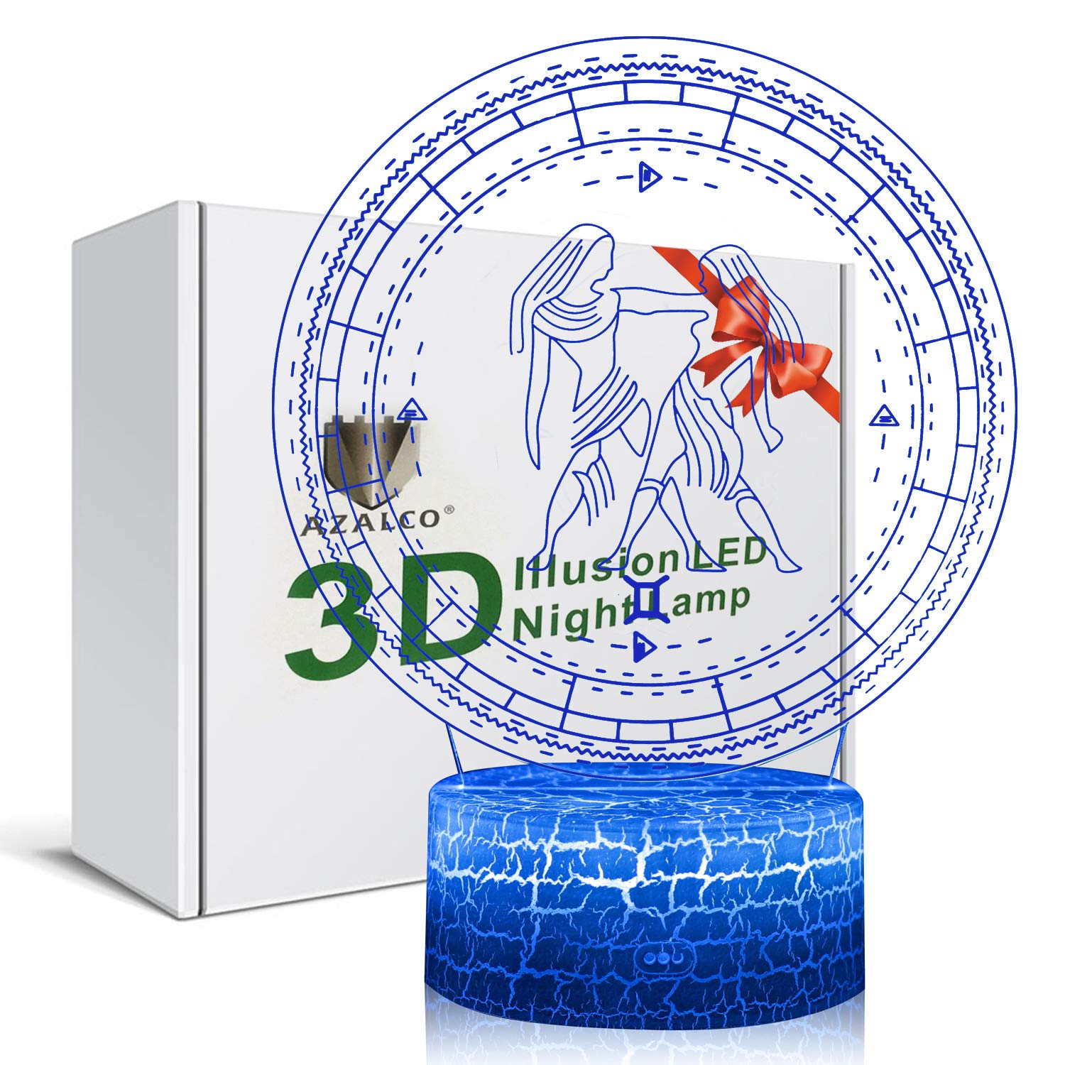 Amazon Com 3d Illusion Gemini The Twins Zodiac Sign Horoscope