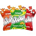 Blobs Gummy Candy - 2g Sugar Healthy Gummies - Low Net Carb & Low Calorie - No Sugar Alcohols, Vegan, Gluten Free, No Dyes - Variety Snack Pack for Kids & Adults (Pack of 6)
