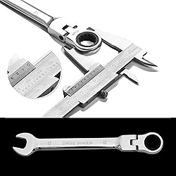 Yashong 14-Piece 6-19mm Metric Flex-Head Ratcheting