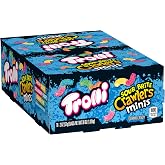 Trolli Sour Brite Crawlers Minis Candy, Sour Gummy Worms, 2 oz, 18 Pk | Cherry-Lemon, Strawberry-Grape, Orange-Lime mini sour gummy worms, treat-size pouches, individually wrapped, lunchbox, party