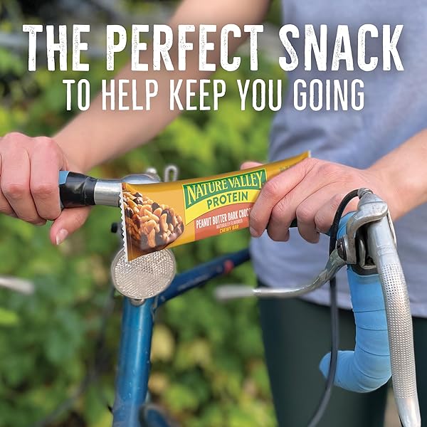 NATURE VALLEY PROTEIN CHEWY BARS, PEANUT BUTTER DARK CHOCOLATE, 20 COUNT, 28.4 OZ