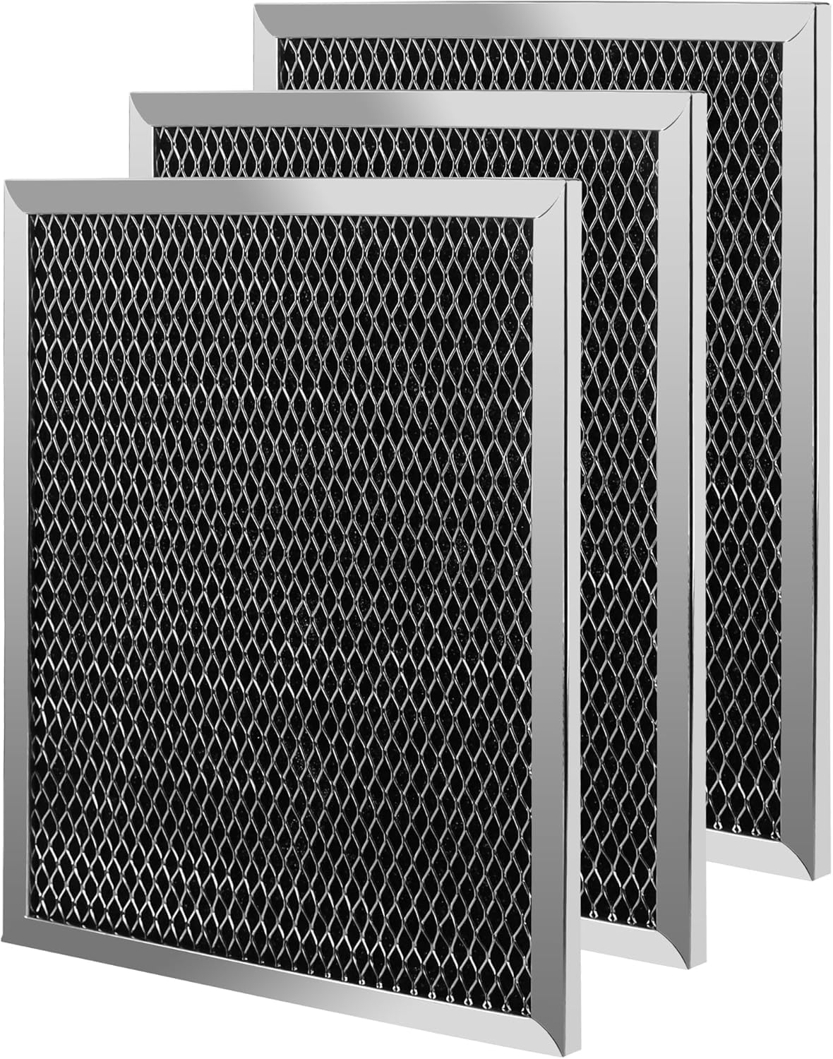 Photo 1 of AMI PARTS 97007696 Charcoal Filter Fit for B-roan Range Hood Filters (8-3/4 x 10-1/2 in) 97005687 41F Grease Filter 3 Pcs