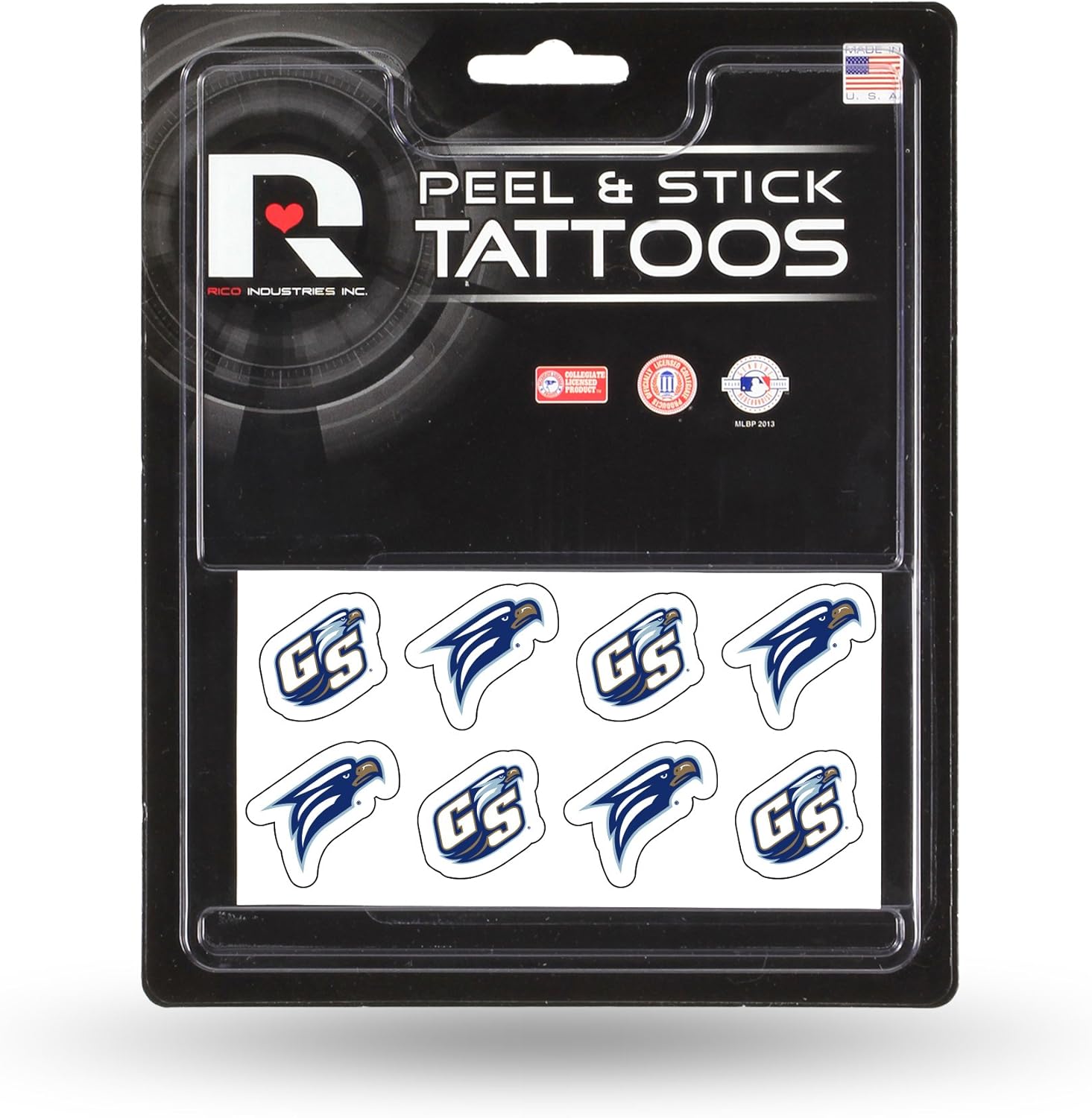 NCAA Rico Industries Face Tattoos, 8-Piece Set, Georgia Bulldogs : Sports Fan Decals : Clothing