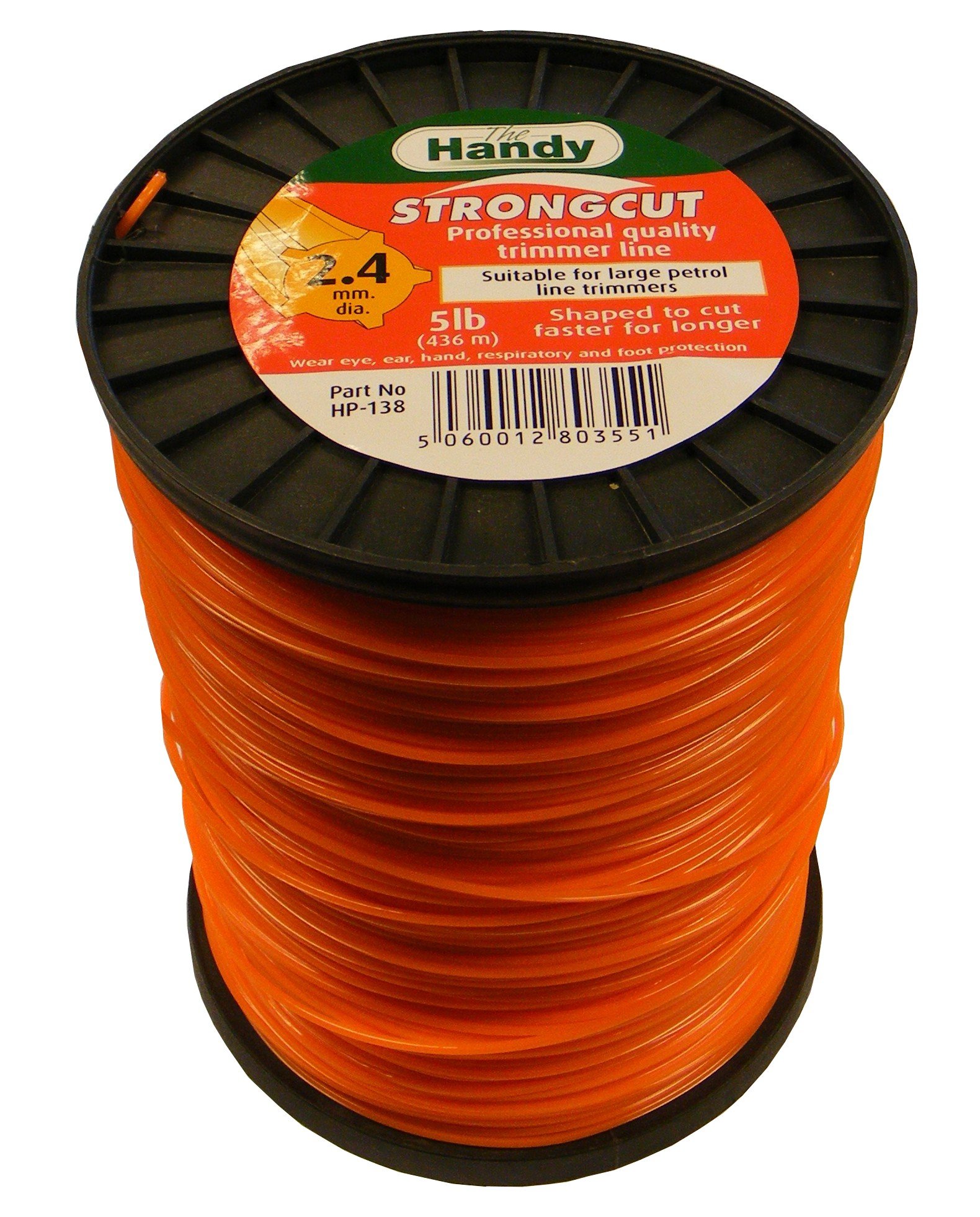 The Handy HP-138 5 lb x 2.4 mm Star Nylon Line - Orange/Black