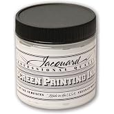 Jacquard Professional Screen Print Ink, Water-Soluable, 4oz Jar, White (118)